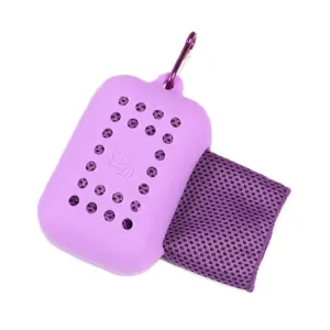 30x80cm  Summer Fitness Cold Sports Towel To Cool Down Ice Cold Towel(Purple)