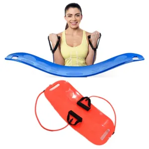 ABS Twist Fitness Balance Board Abdomen Leg Swing Exercise Board Yoga Balance Board(Orange   Orange Rope)