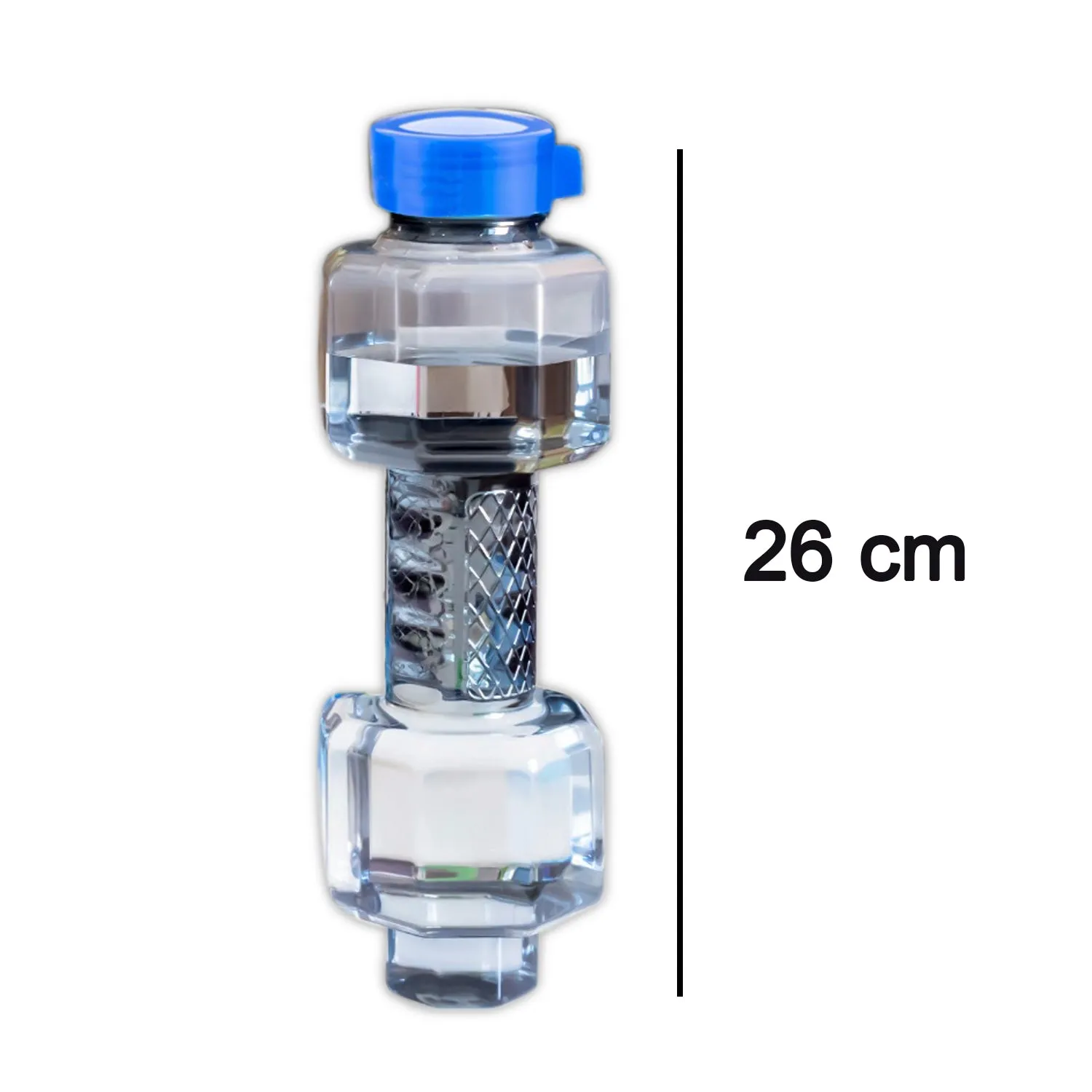 0699 Unbreakable Plastic dumbbell Shape Water Bottle