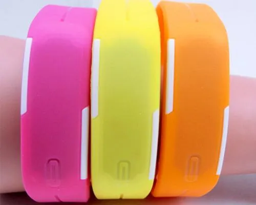 10 Pcs Wholesale Colorful Silicone Digital LED Wrist Sport Watches