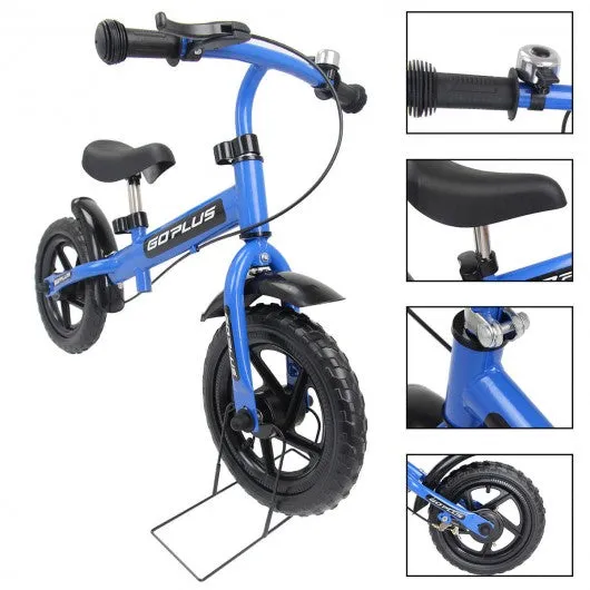 12" Three Colors Kids Bike Bicycle with Brakes and Bell-Blue