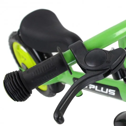 12" Three Colors Kids Bike Bicycle with Brakes and Bell-Green