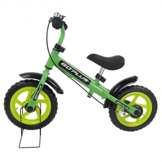 12" Three Colors Kids Bike Bicycle with Brakes and Bell-Green