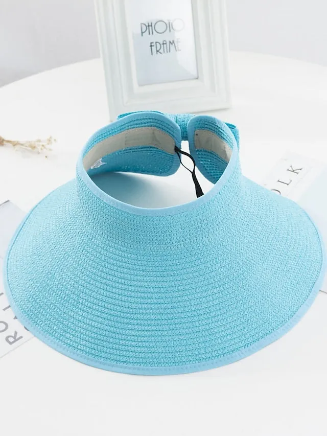 14 Colors Straw Sun Hat for Women and Men - Summer Beach Panama Hat