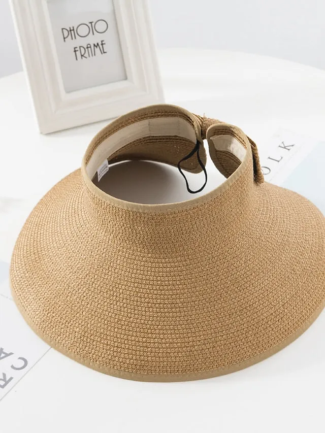 14 Colors Straw Sun Hat for Women and Men - Summer Beach Panama Hat