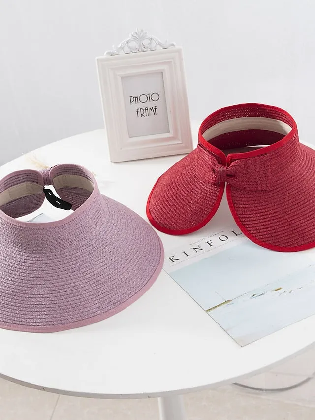 14 Colors Straw Sun Hat for Women and Men - Summer Beach Panama Hat