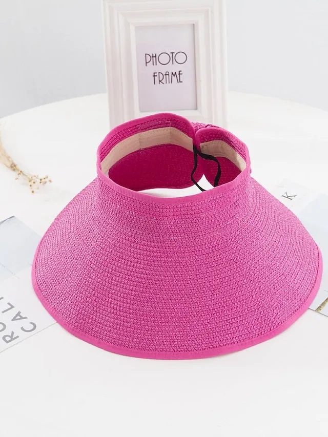 14 Colors Straw Sun Hat for Women and Men - Summer Beach Panama Hat