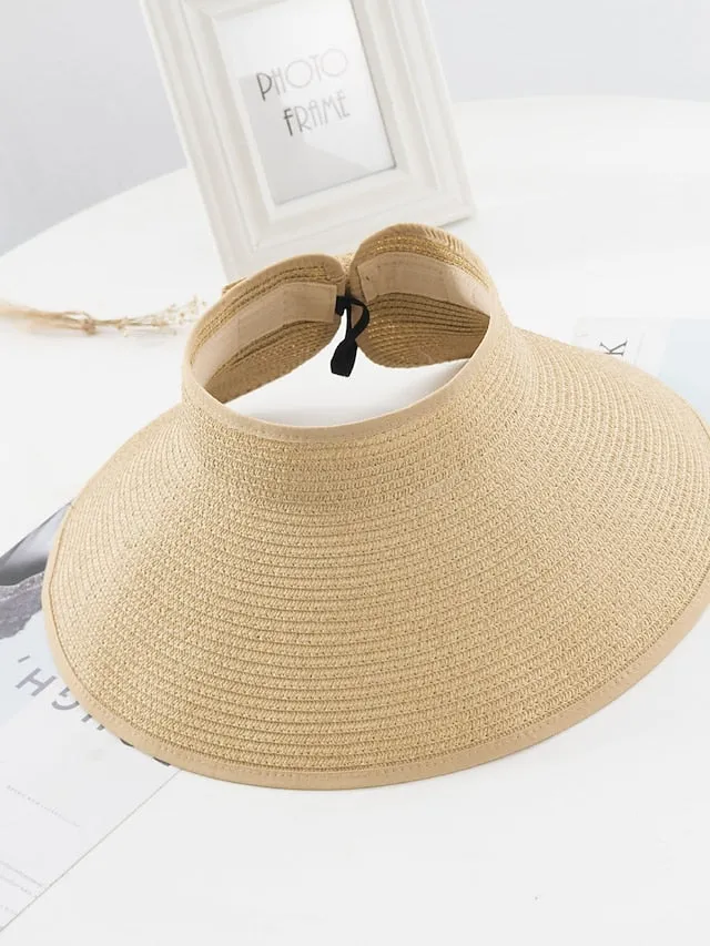 14 Colors Straw Sun Hat for Women and Men - Summer Beach Panama Hat