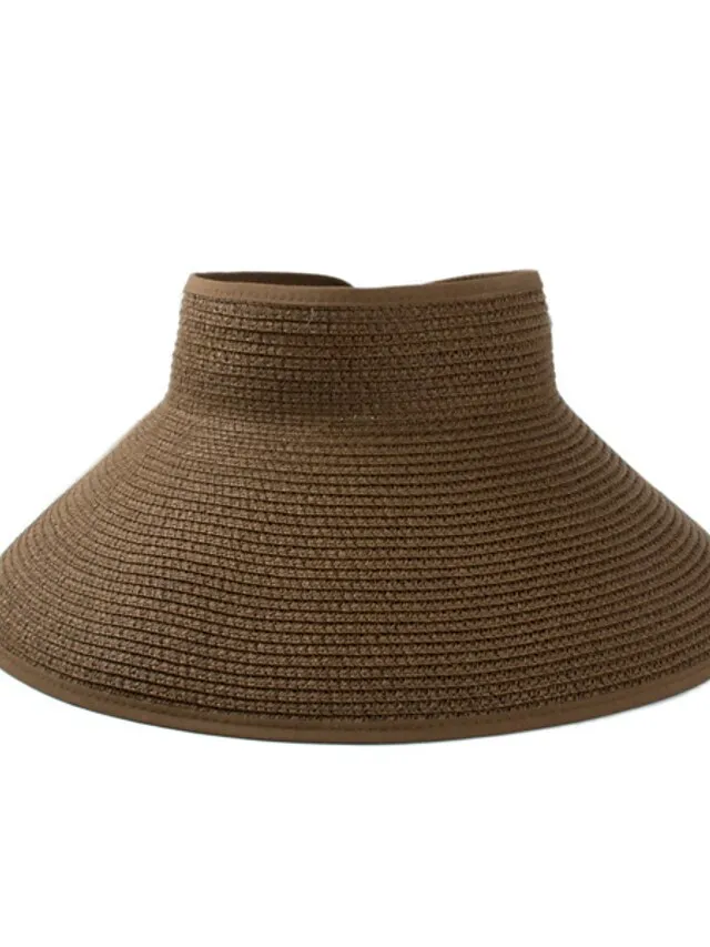 14 Colors Straw Sun Hat for Women and Men - Summer Beach Panama Hat