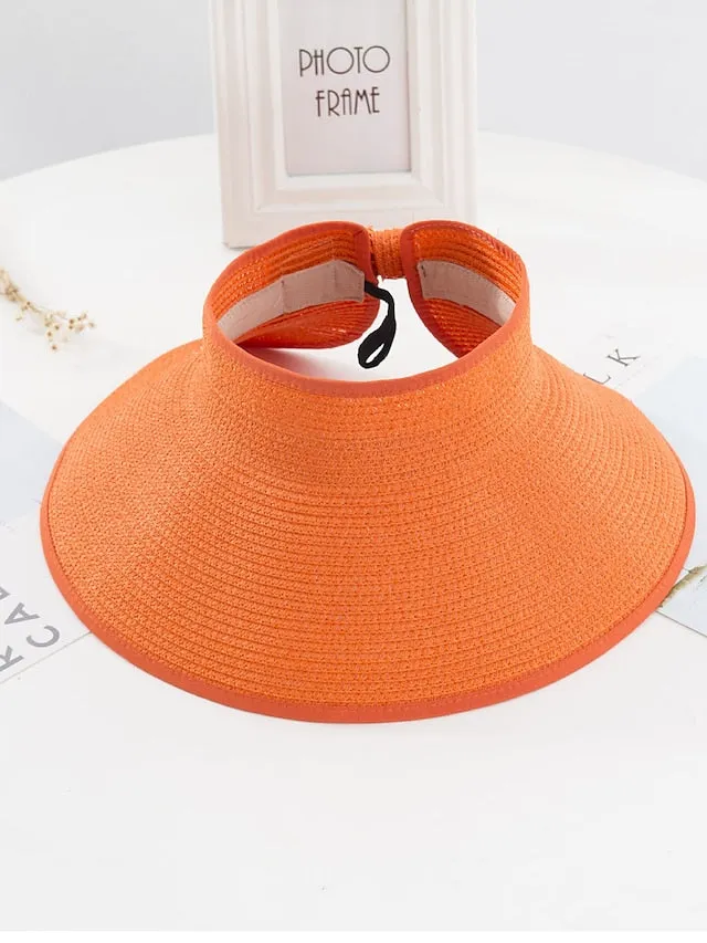 14 Colors Straw Sun Hat for Women and Men - Summer Beach Panama Hat