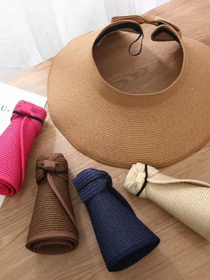 14 Colors Straw Sun Hat for Women and Men - Summer Beach Panama Hat