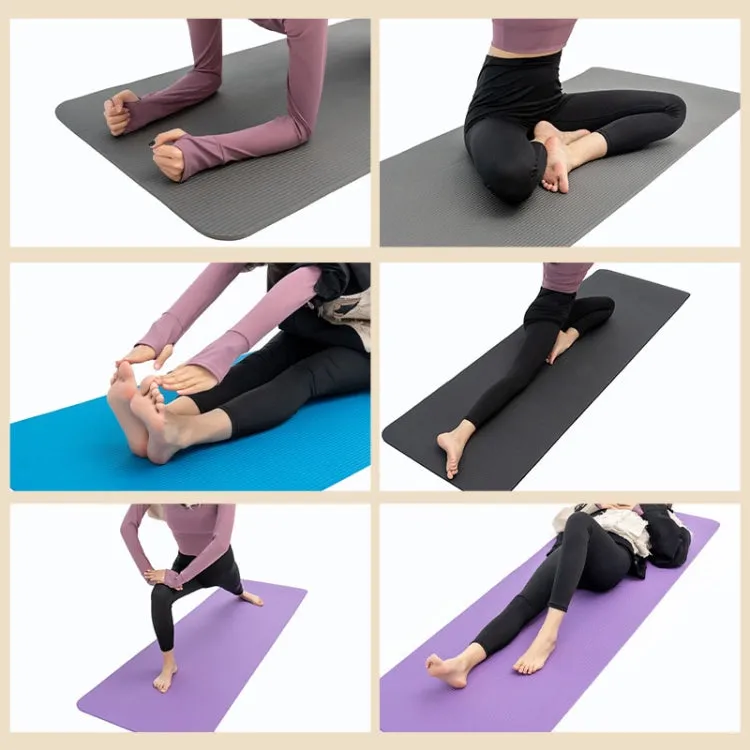 187 x 62.5 x 0.8cm NBR Yoga Mat Widened and Thickened Non-slip Dance Fitness Mat(Gray)