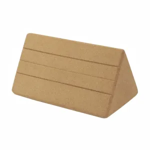 19.5 x 11 x 11cm High Density Cork Yoga Blocks Waist And Abdominal Exercise Triangle Bricks