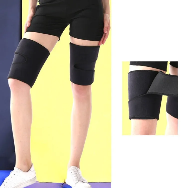 1pair Adhesive Thigh Protector Sports and Fitness Leg Protector, Specification: M（55 x 19cm）