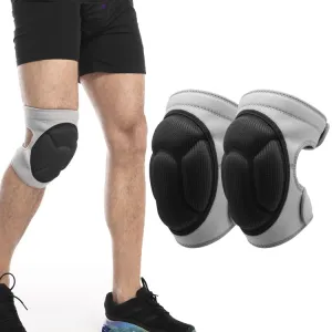 1pair HX-0211 Anti-Collision Sponge Knee Pads Volleyball Football Dance Roller Skating Protective Gear, Specification: M (Gray)