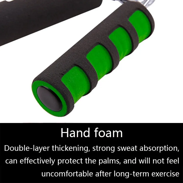 2 PCS Home Fitness Finger Exercise Spring Type A Grip With Foam Handle(Black Green)