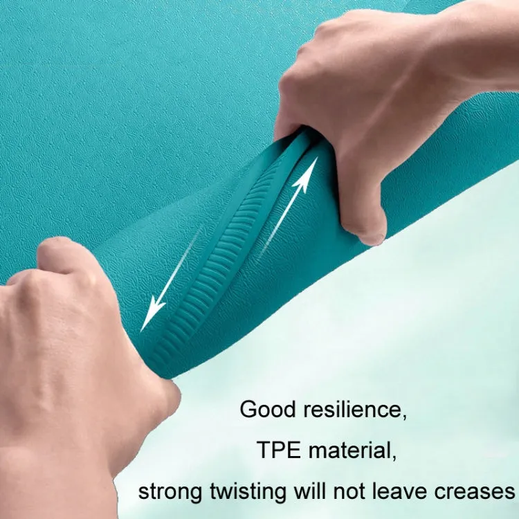 200x100x0.8cm High-rebound Training Non-slip Shock-absorbing Double TPE Thickened Yoga Mat(Mars Green)