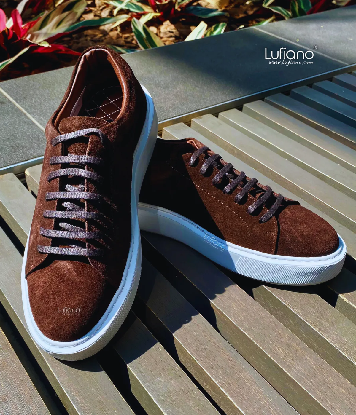 232 - Lufiano Leather Sneaker- Brown