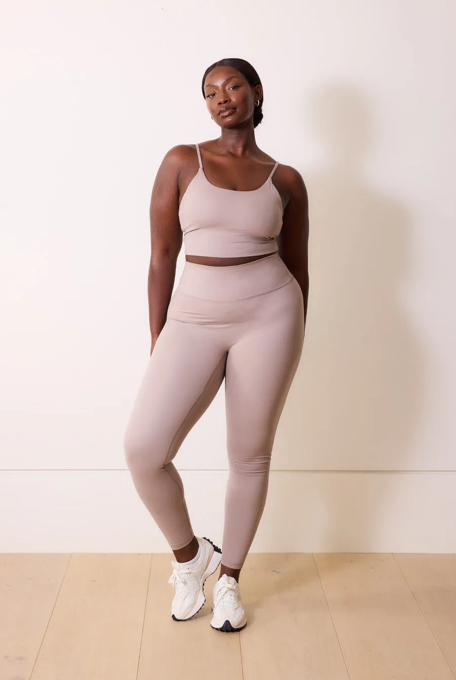 24/7 Revitalise 7/8 High Waisted Leggings - Clay