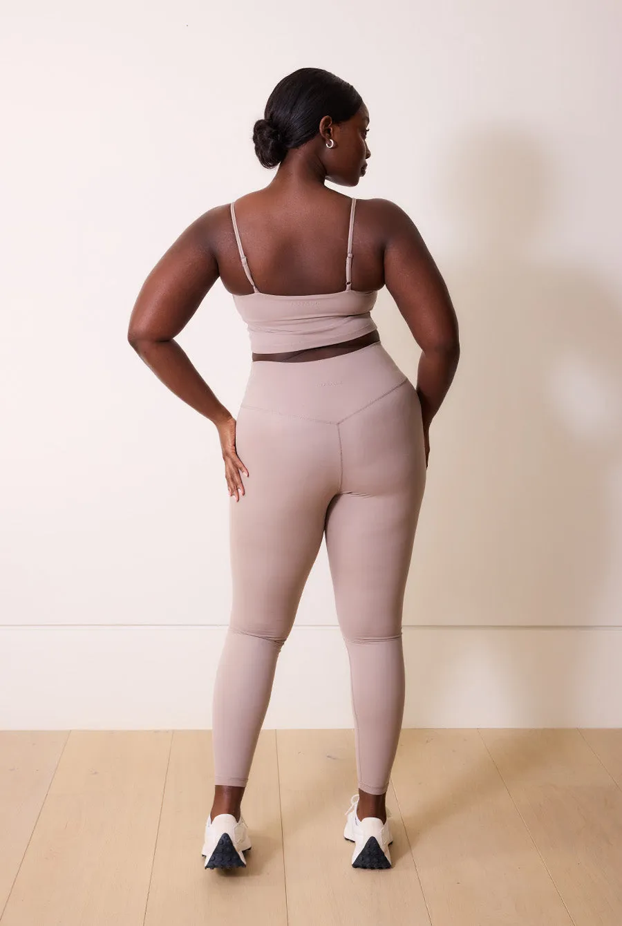 24/7 Revitalise 7/8 High Waisted Leggings - Clay