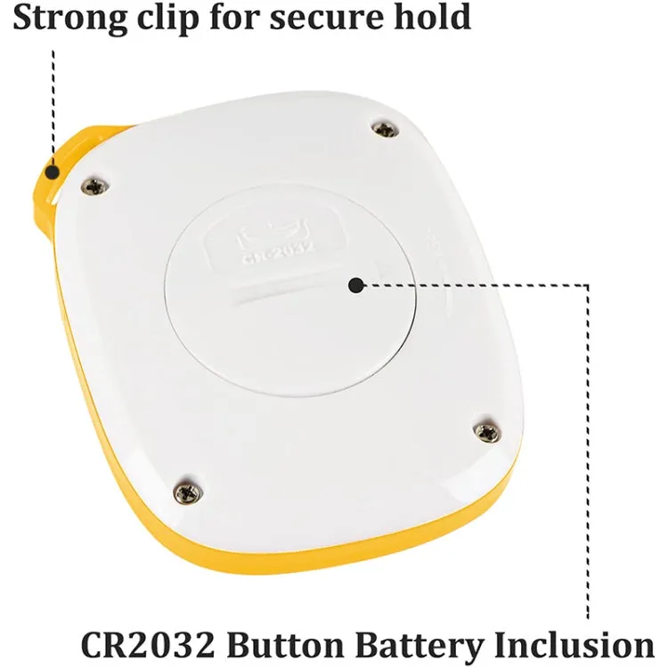 3D All Dimensional Multifunction Digital Electronic Pedometer Step Counter(Yellow)