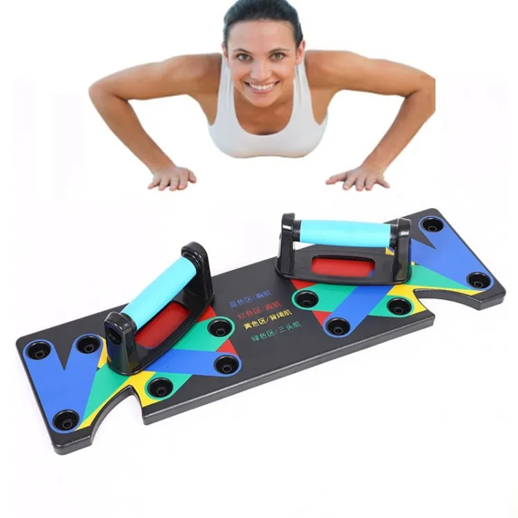 9 Kinds Of Function Push-Up Stand Home Chest and Arm Muscle Trainner I-shaped Small Board Fitness Body Equipment