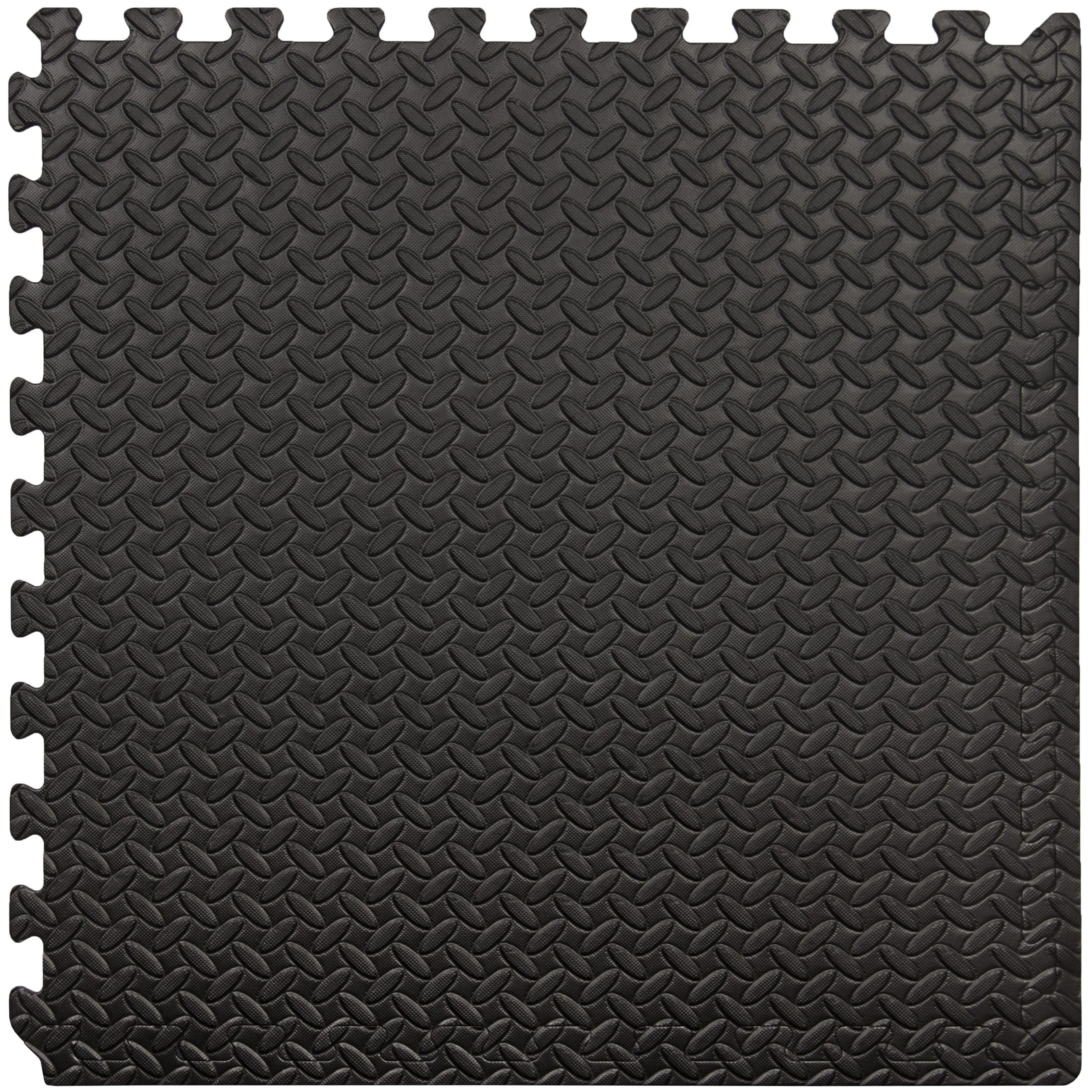 96 Sq. Ft. 24-Piece Puzzle Exercise Mat w/ 2x2ft Interlocking Foam Tiles