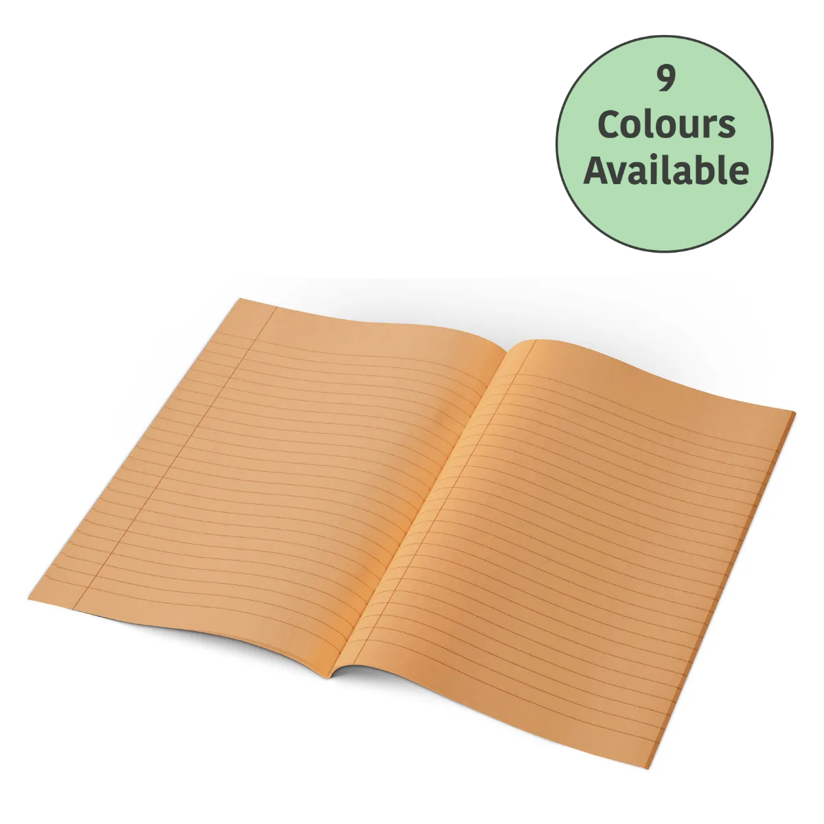 A4 -10mm Lined Tinted Exercise Book - (Yellow Cover)