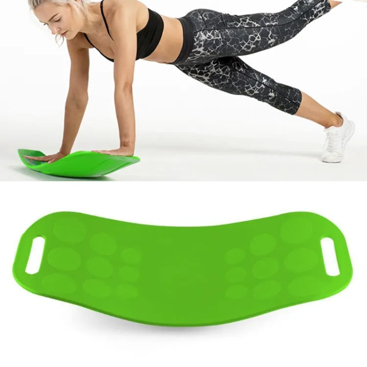 ABS Twist Fitness Balance Board Abdomen Leg Swing Exercise Board Yoga Balance Board(Green)