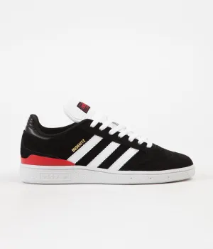 Adidas Busenitz Shoes - Core Black / FTW White / Scarlet