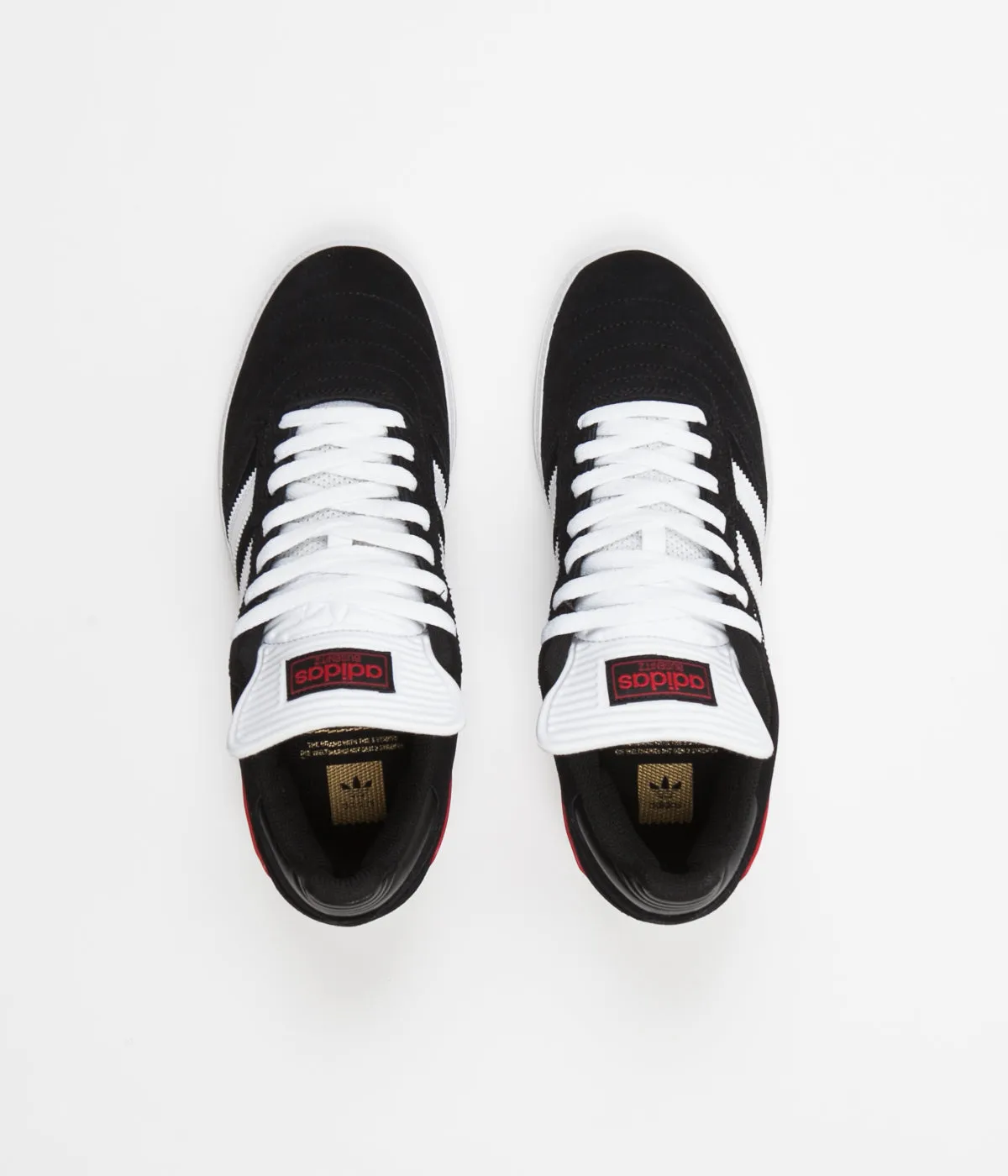 Adidas Busenitz Shoes - Core Black / FTW White / Scarlet