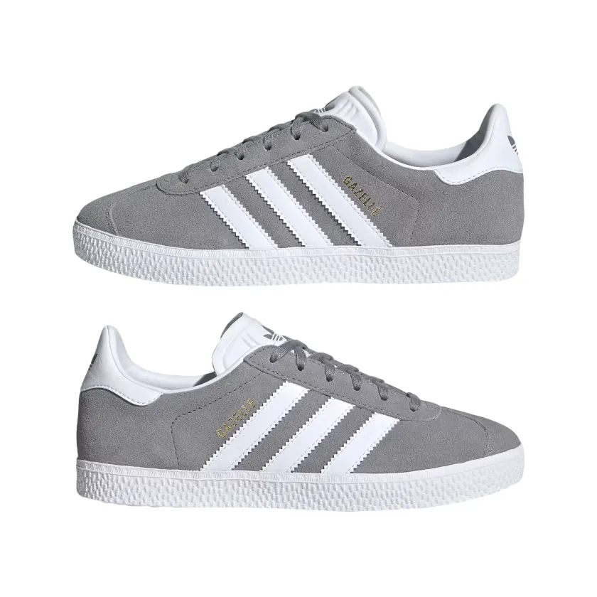 Adidas Originals scarpa sneakers da ragazzi Gazelle FW0716 grigio-bianco