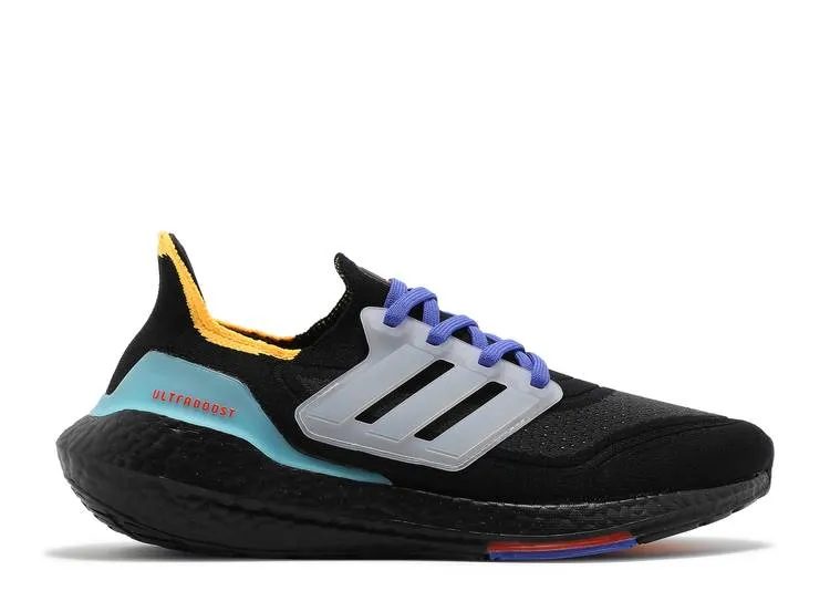 Adidas ULTRABOOST 21 'BLACK PULSE AQUA' sneakers, black