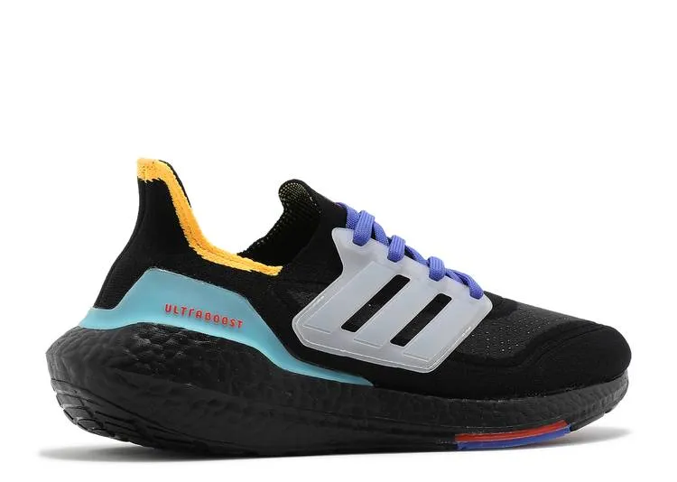 Adidas ULTRABOOST 21 'BLACK PULSE AQUA' sneakers, black