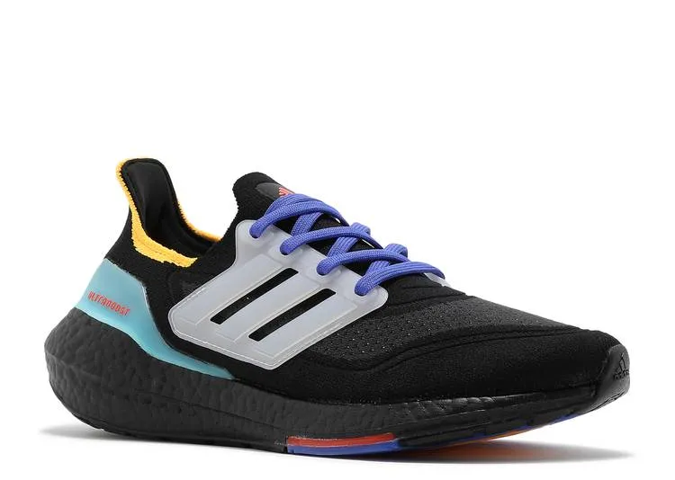 Adidas ULTRABOOST 21 'BLACK PULSE AQUA' sneakers, black