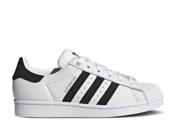 Adidas WMNS SUPERSTAR 'BLACK CORDUROY STRIPES' sneakers, white