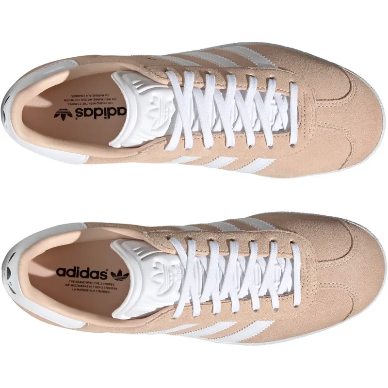 Adidas Women's Gazelle Shoes - Halo Blush / Cloud White / Core Black