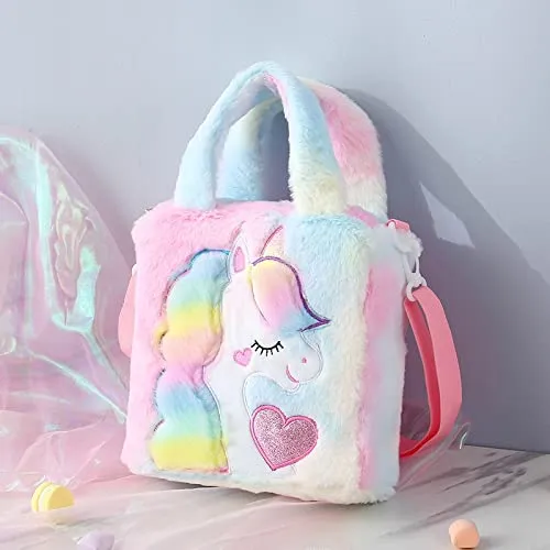 ADISA Unicorn Toddler Bag Princess Cute Crossbody Handbags Gift for Girls