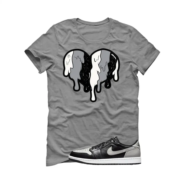 Air Jordan 1 Low OG Shadow Grey T-Shirt (Heart)