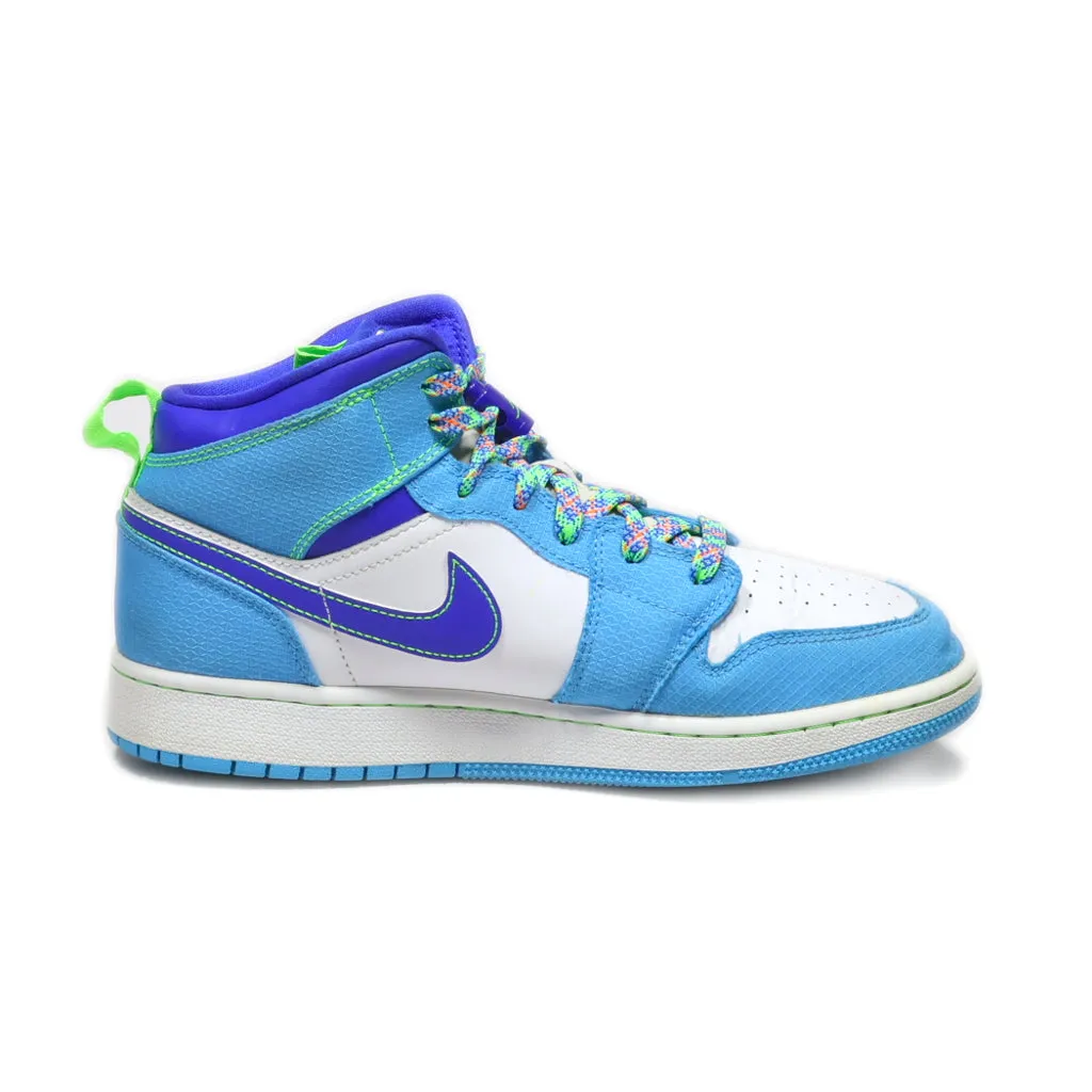 Air Jordan 1 Mid High-Top Sneakers Leather Multicolour Colour For Women