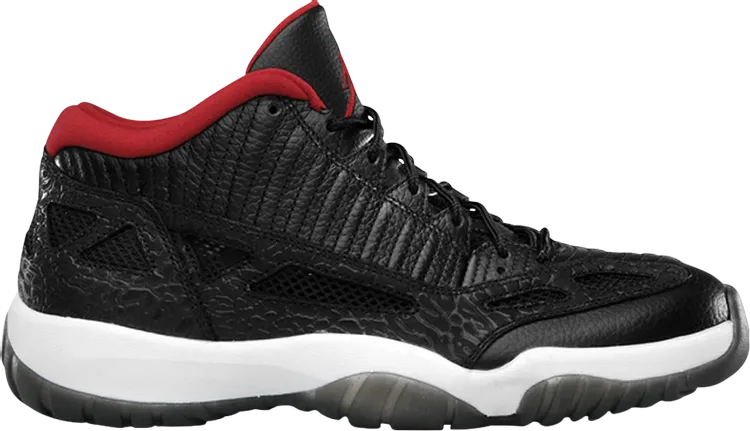 Air Jordan 11 Retro Low Black Charcoal Red 2011 sneakers, black