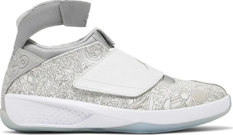 Air Jordan 20 Retro Laser Sneakers, White