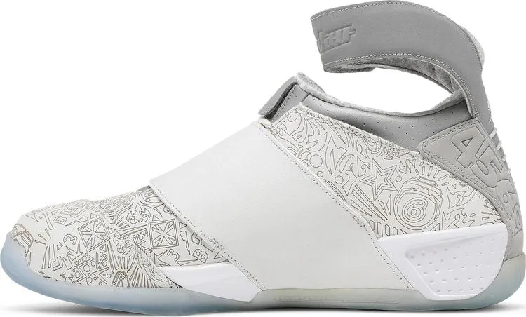 Air Jordan 20 Retro Laser Sneakers, White