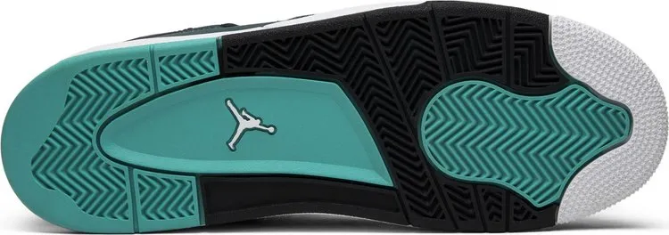 Air Jordan 4 Retro BG Teal Sneakers, Green