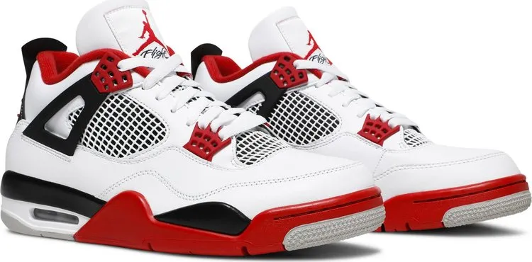 Air Jordan 4 Retro OG Fire Red 2020, white