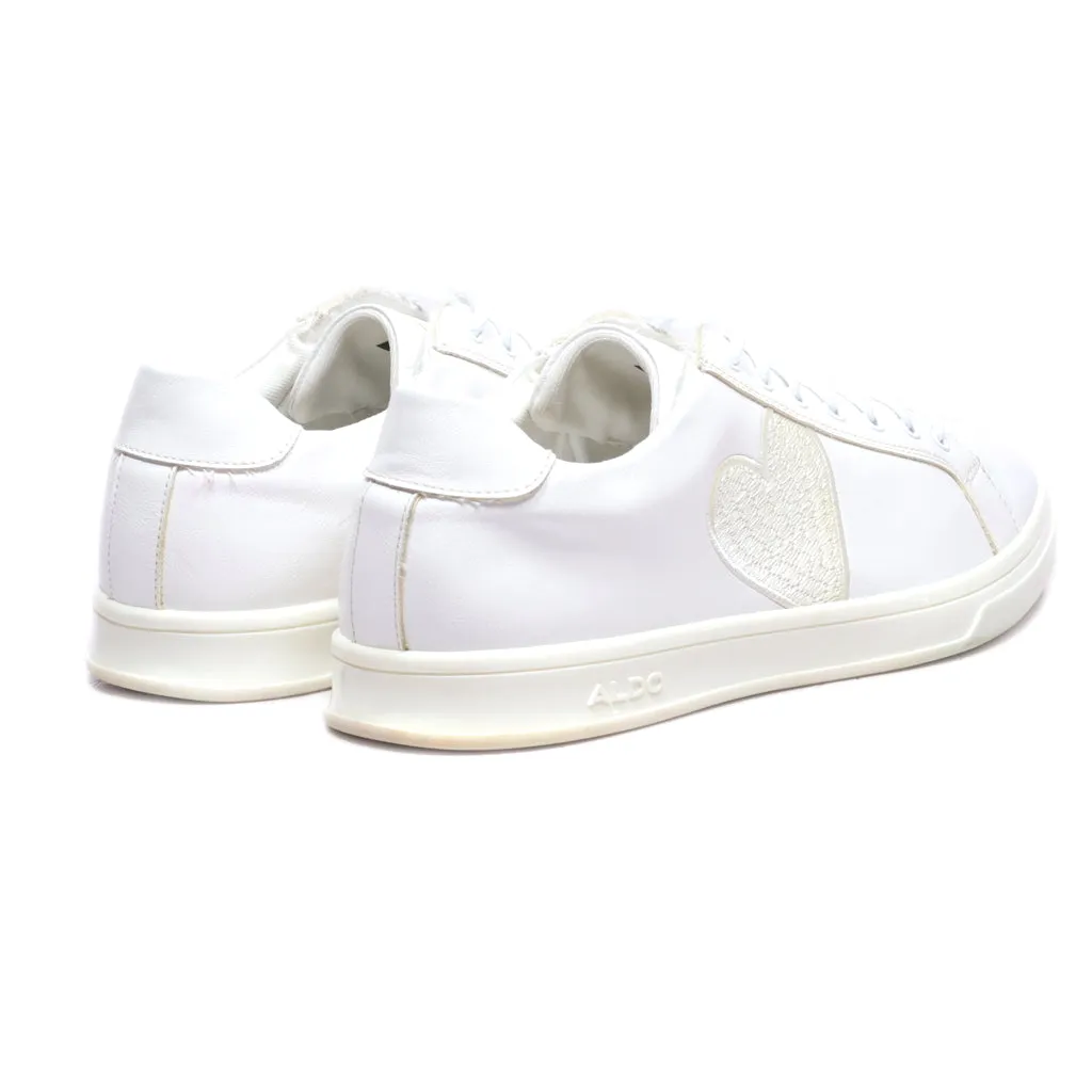 Aldo Low-Top Sneakers Leather White Colour For Men