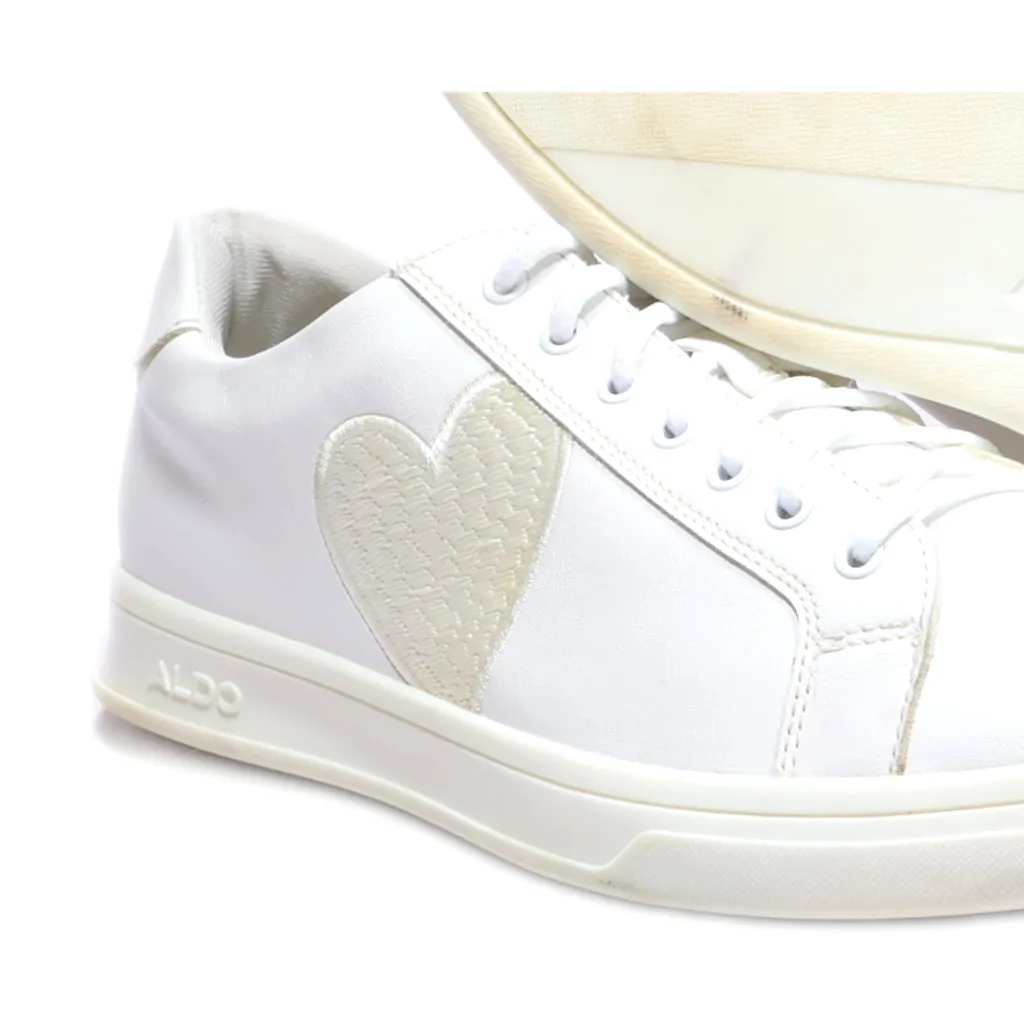 Aldo Low-Top Sneakers Leather White Colour For Men