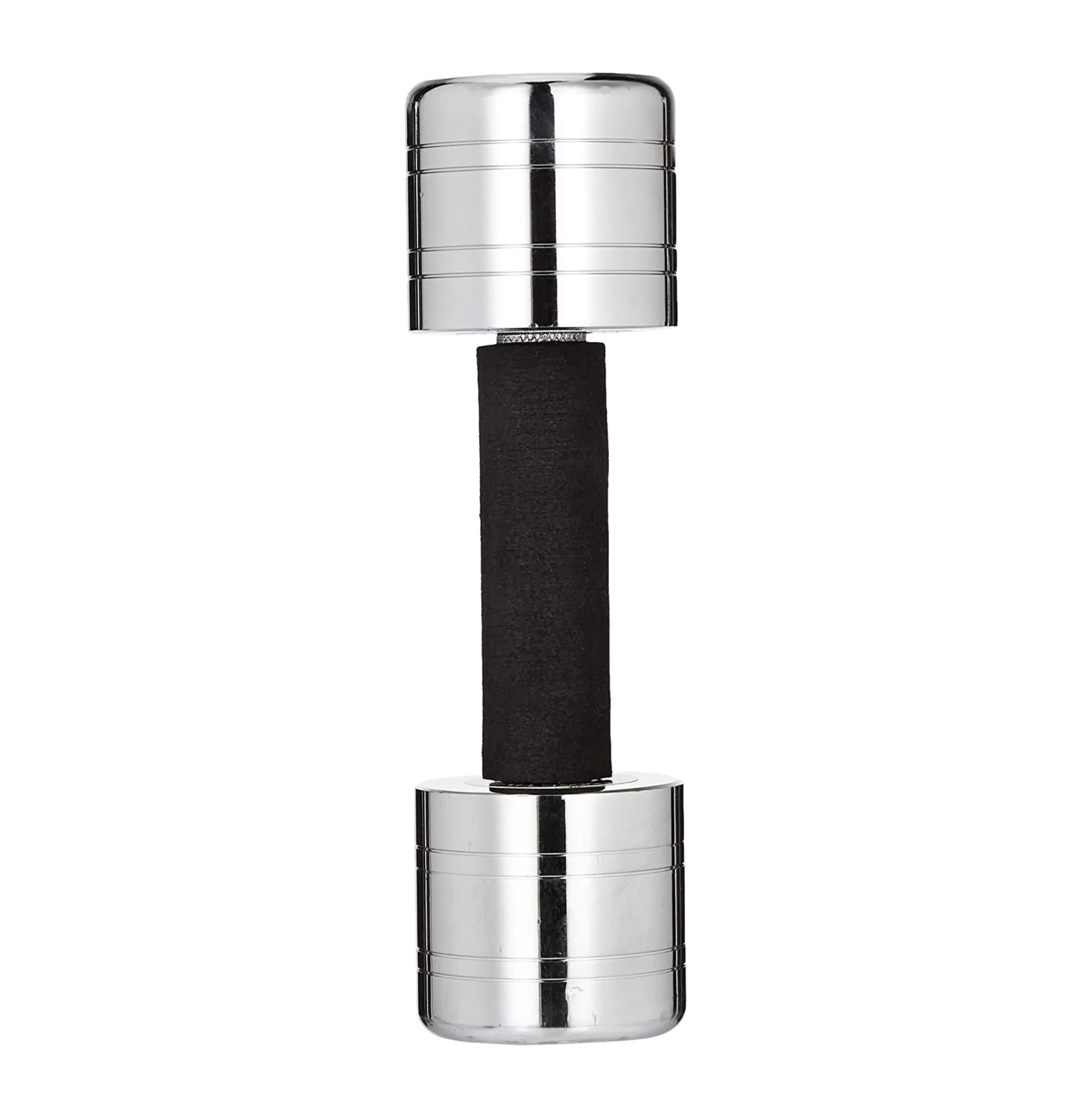 Amazon Brand - Symactive Chrome Plated Steel Dumbbell, Set of 2, 2 Kg