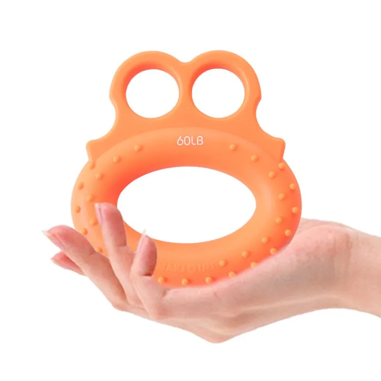 Angry Frog Shape Finger Grip Device Finger Strength Exercise Grip Ring(40LB (Blue))