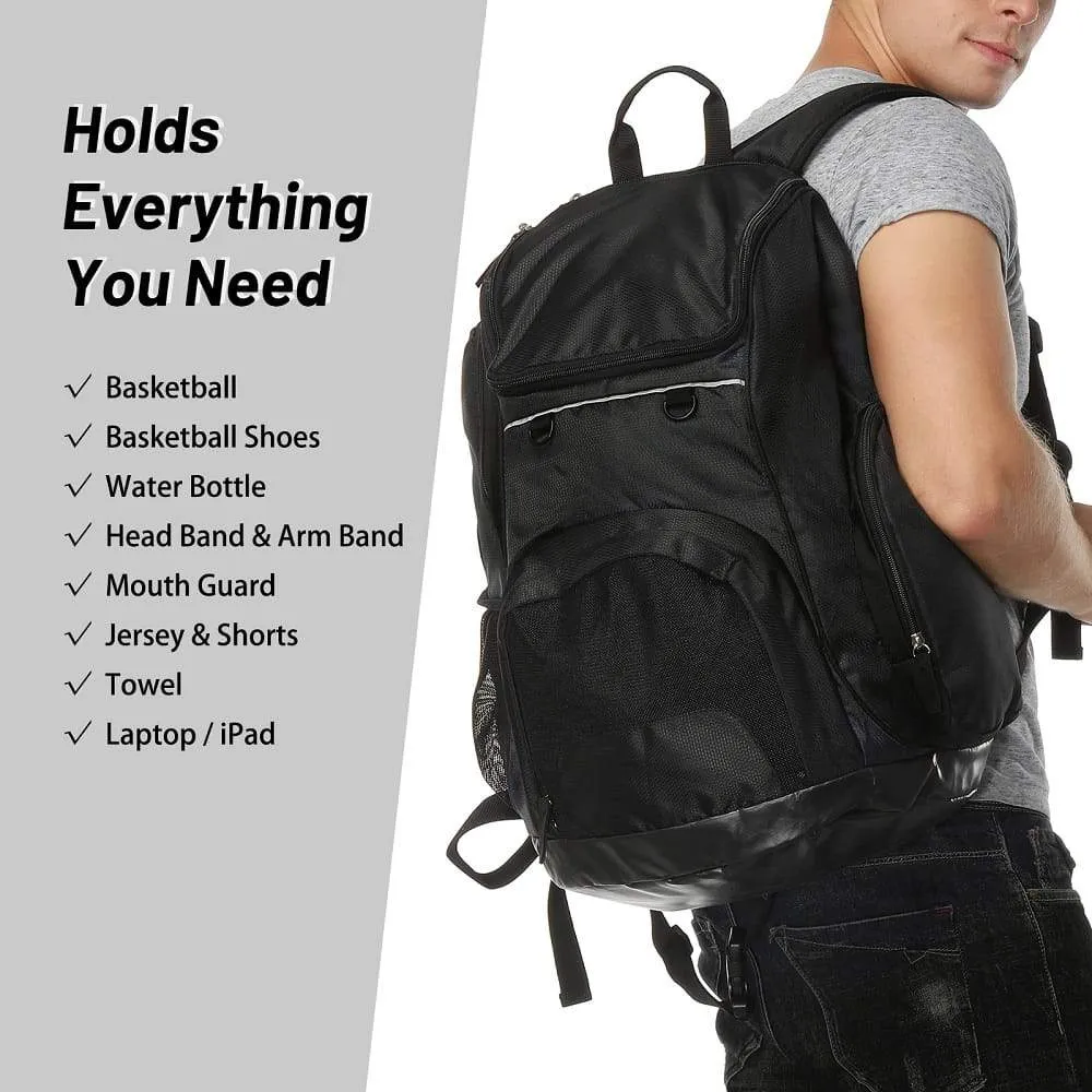 Basketball Backpack Large Sports Bag with Laptop Compartment